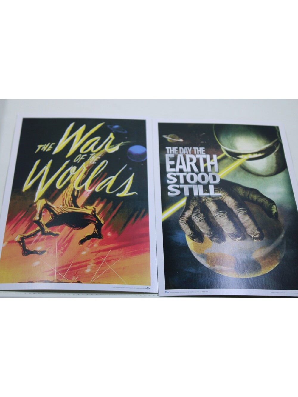 Loot Crate Invasion Of The Mini Prints Sci-Fi Poster Set Featuring War of the Wr